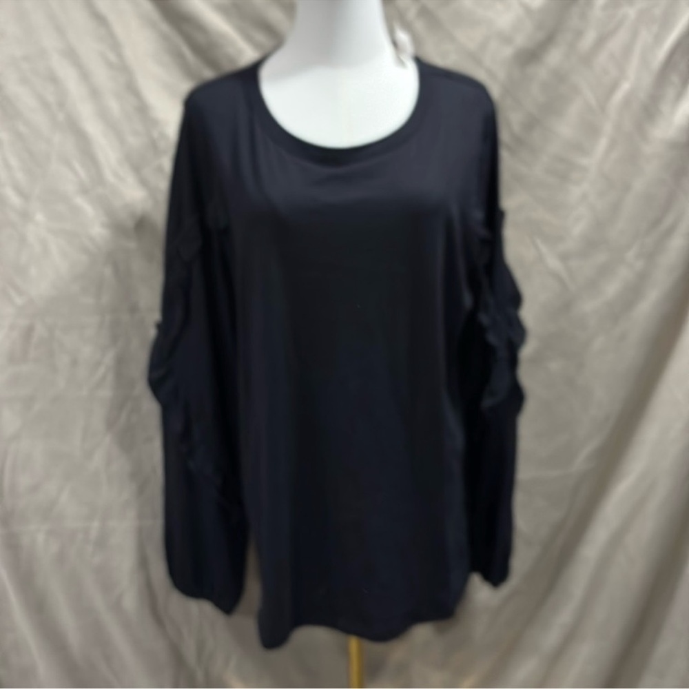 LOFT Black Long Sleeve Women's Top